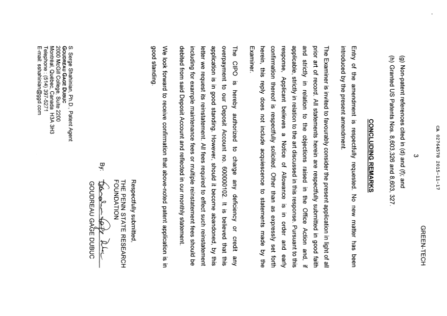 Canadian Patent Document 2764578. Prosecution-Amendment 20141217. Image 3 of 15