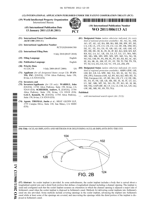 Document de brevet canadien 2766192. Abrégé 20111220. Image 1 de 1