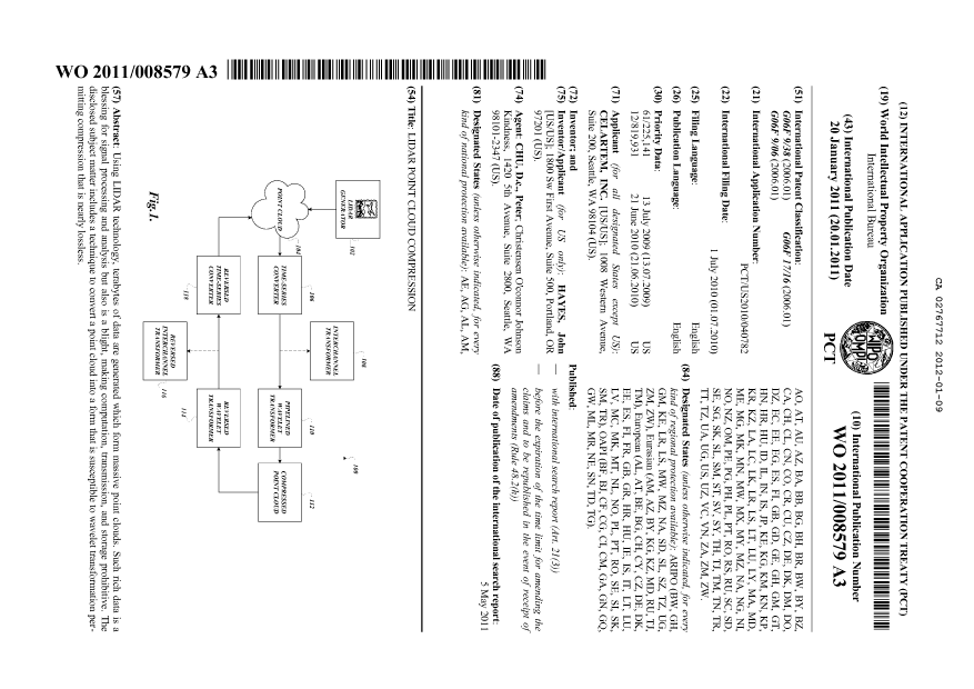 Canadian Patent Document 2767712. Abstract 20120109. Image 1 of 1