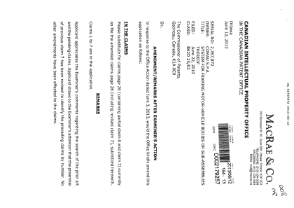 Canadian Patent Document 2767872. Prosecution-Amendment 20130612. Image 1 of 3