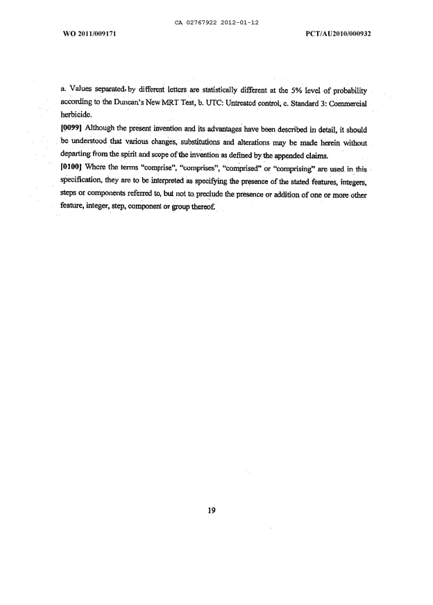 Document de brevet canadien 2767922. Description 20120112. Image 19 de 19
