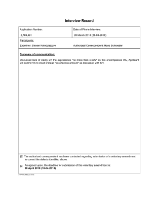 Document de brevet canadien 2769491. Enregistrer une note relative à une entrevue (Acti 20180328. Image 1 de 1