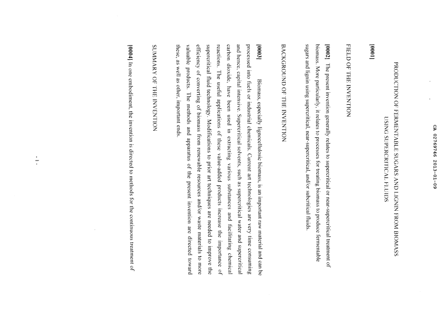 Document de brevet canadien 2769746. Description 20121220. Image 1 de 41