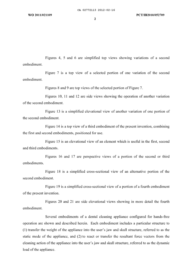Document de brevet canadien 2772113. Description 20120216. Image 2 de 9