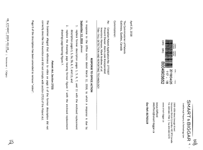 Canadian Patent Document 2773507. Amendment 20180425. Image 1 of 12