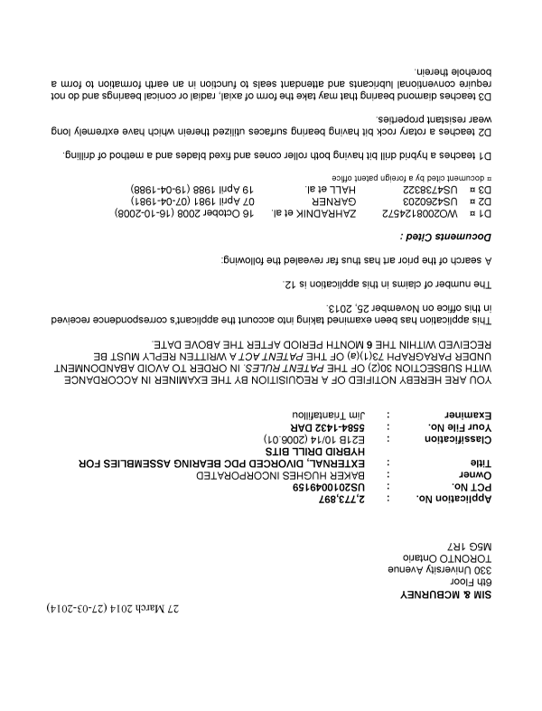 Canadian Patent Document 2773897. Prosecution-Amendment 20140327. Image 1 of 2