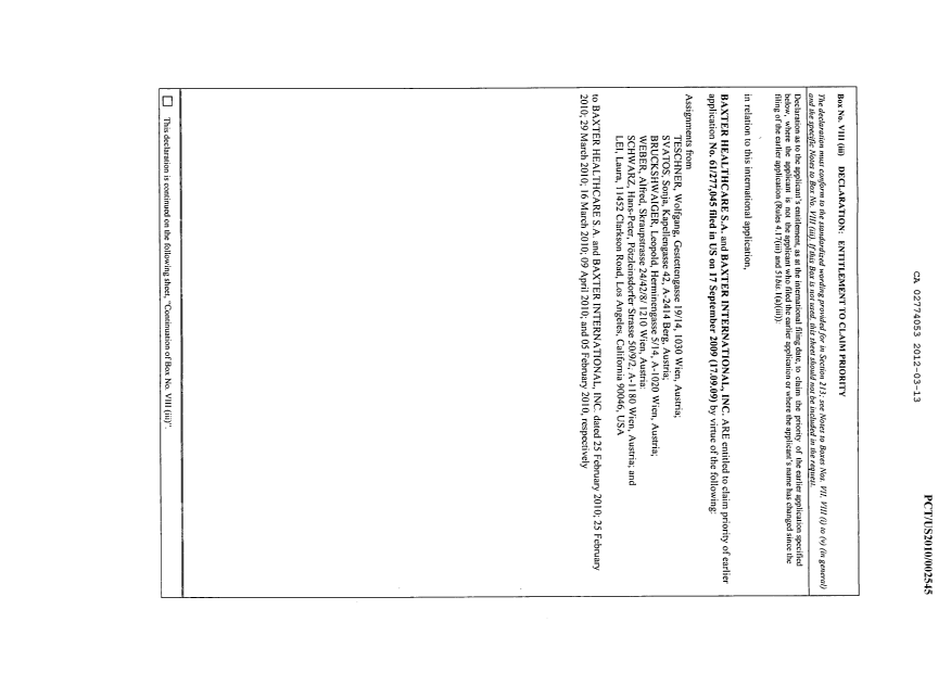 Canadian Patent Document 2774053. PCT 20120313. Image 34 of 34