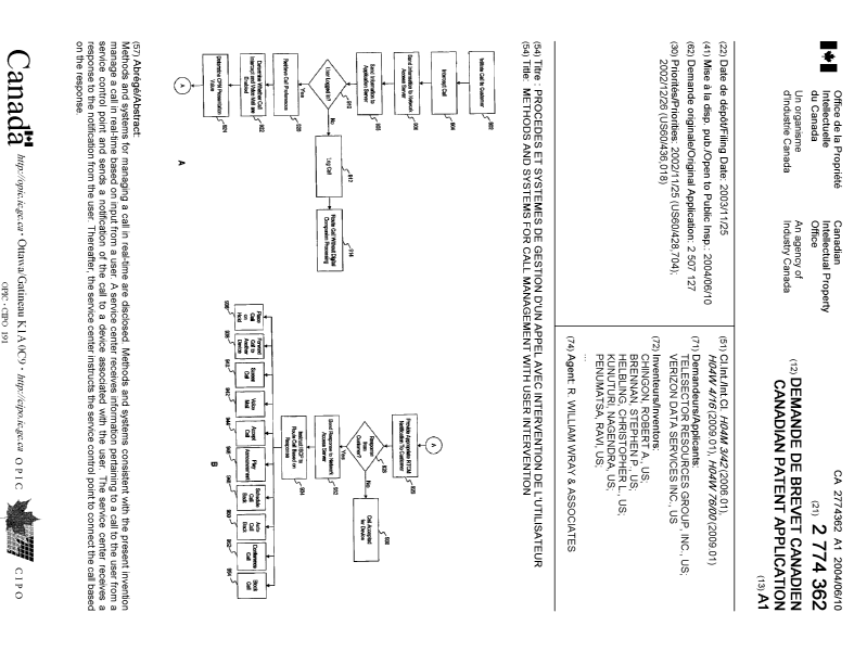 Canadian Patent Document 2774362. Cover Page 20120516. Image 1 of 2