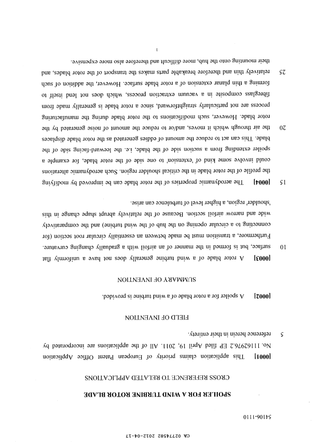 Canadian Patent Document 2774582. Description 20120417. Image 1 of 10