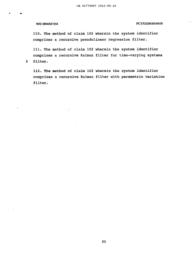 Document de brevet canadien 2776907. Revendications 20120510. Image 25 de 25