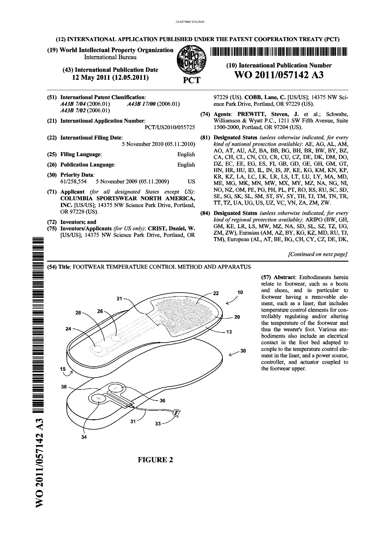 Document de brevet canadien 2779900. Abrégé 20120503. Image 1 de 2