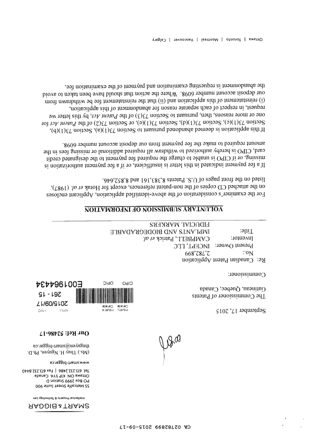 Canadian Patent Document 2782899. Prosecution-Amendment 20141217. Image 1 of 3