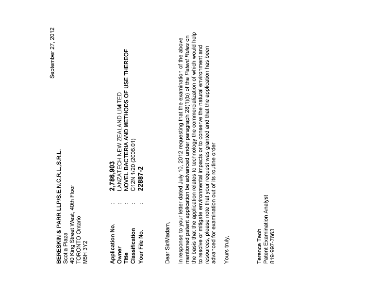 Canadian Patent Document 2786903. Prosecution-Amendment 20111227. Image 1 of 1