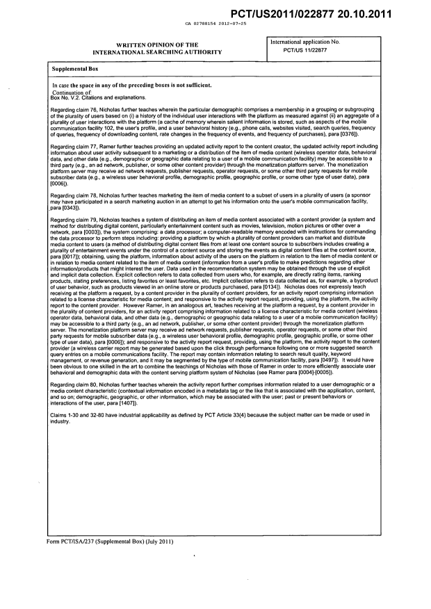 Document de brevet canadien 2788154. PCT 20120725. Image 16 de 16