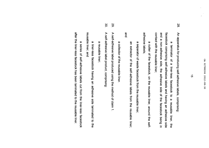 Document de brevet canadien 2788206. Revendications 20111230. Image 5 de 5