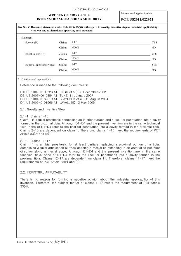 Document de brevet canadien 2788462. PCT 20120727. Image 9 de 9