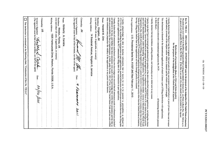 Document de brevet canadien 2789506. PCT 20111209. Image 54 de 54