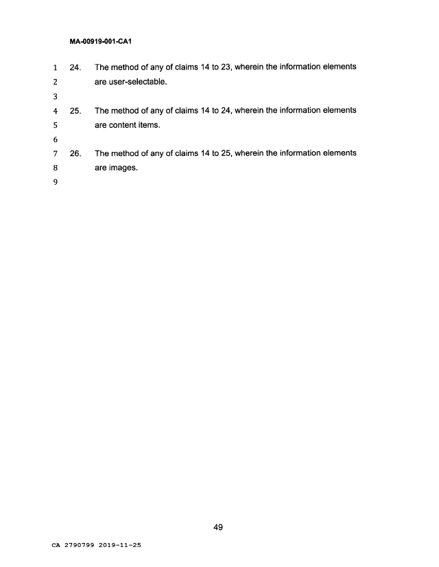 Document de brevet canadien 2790799. Revendications 20191125. Image 7 de 7
