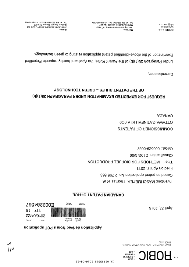 Canadian Patent Document 2795563. Prosecution-Amendment 20151222. Image 1 of 3