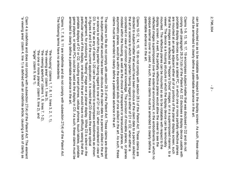 Document de brevet canadien 2796304. Poursuite-Amendment 20121220. Image 2 de 3