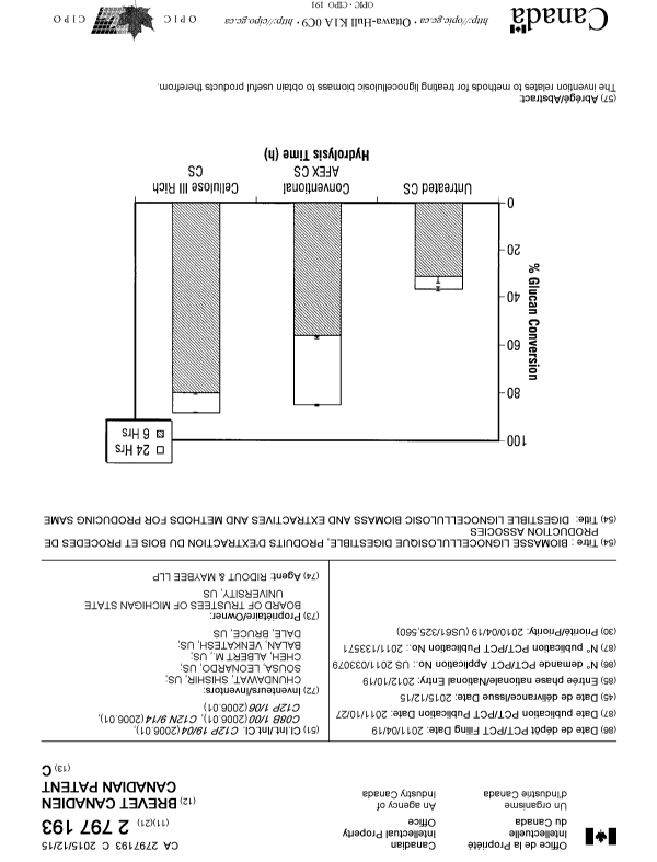 Document de brevet canadien 2797193. Page couverture 20141220. Image 1 de 1