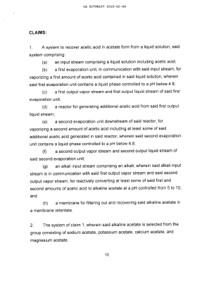 Document de brevet canadien 2798157. Revendications 20141209. Image 1 de 4