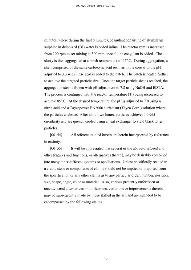 Document de brevet canadien 2798404. Description 20121211. Image 49 de 49