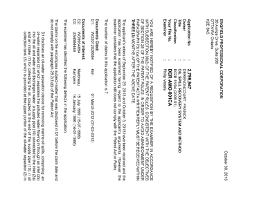 Canadian Patent Document 2799947. Prosecution-Amendment 20131030. Image 1 of 2