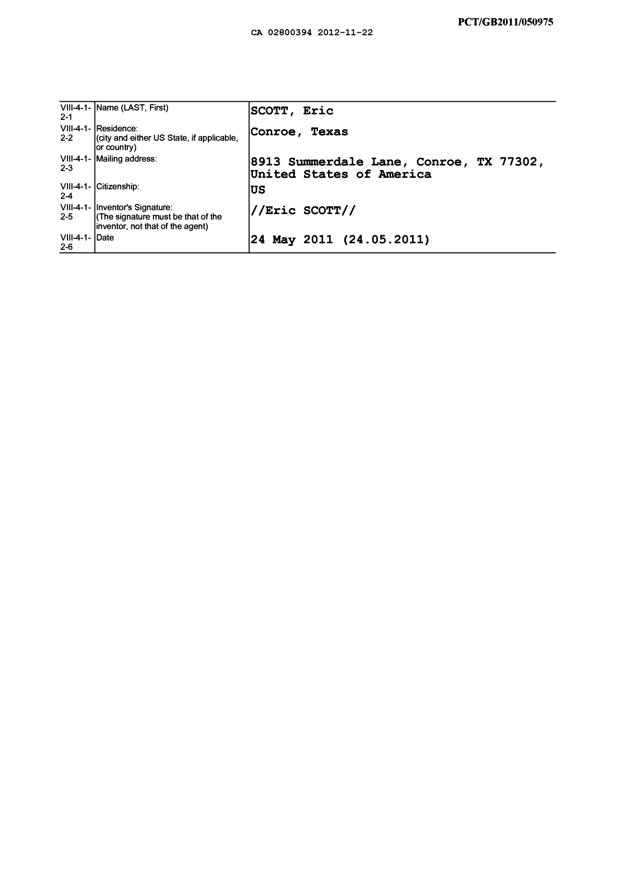 Canadian Patent Document 2800394. PCT 20121122. Image 3 of 3
