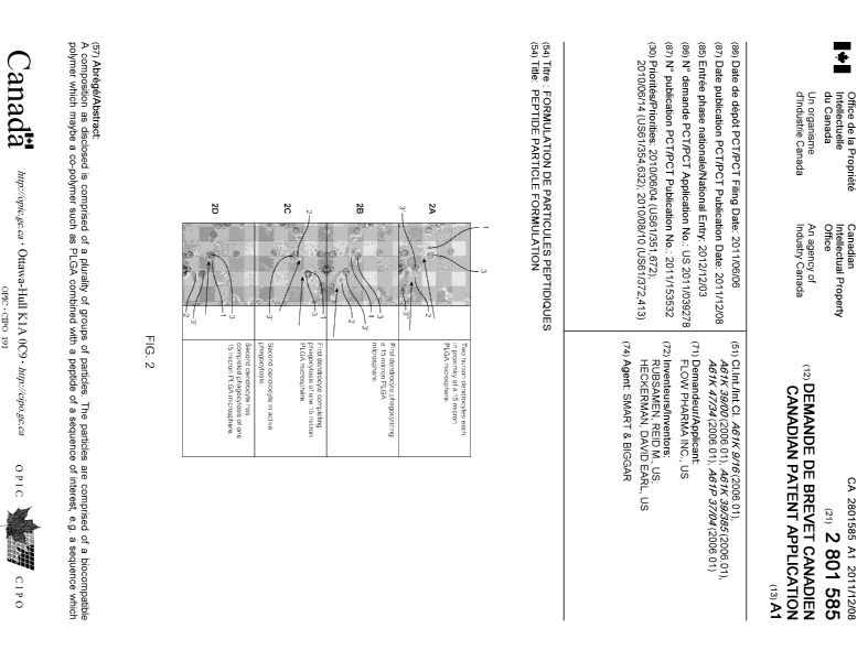 Canadian Patent Document 2801585. Cover Page 20130201. Image 1 of 2