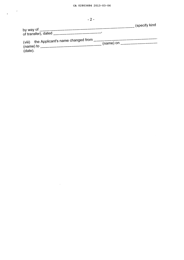 Document de brevet canadien 2803684. Correspondance 20130306. Image 3 de 3