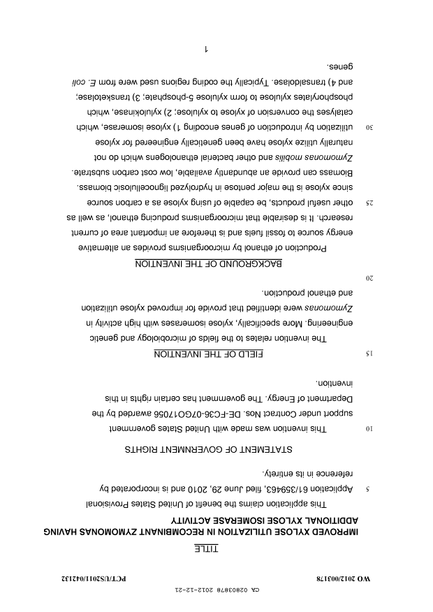 Document de brevet canadien 2803878. Description 20121221. Image 1 de 100