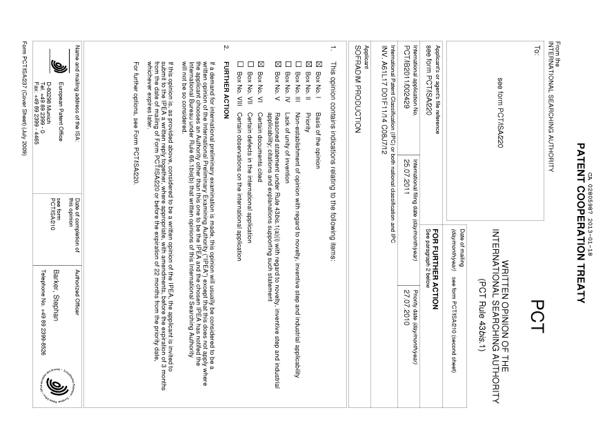 Document de brevet canadien 2805987. PCT 20121218. Image 2 de 12