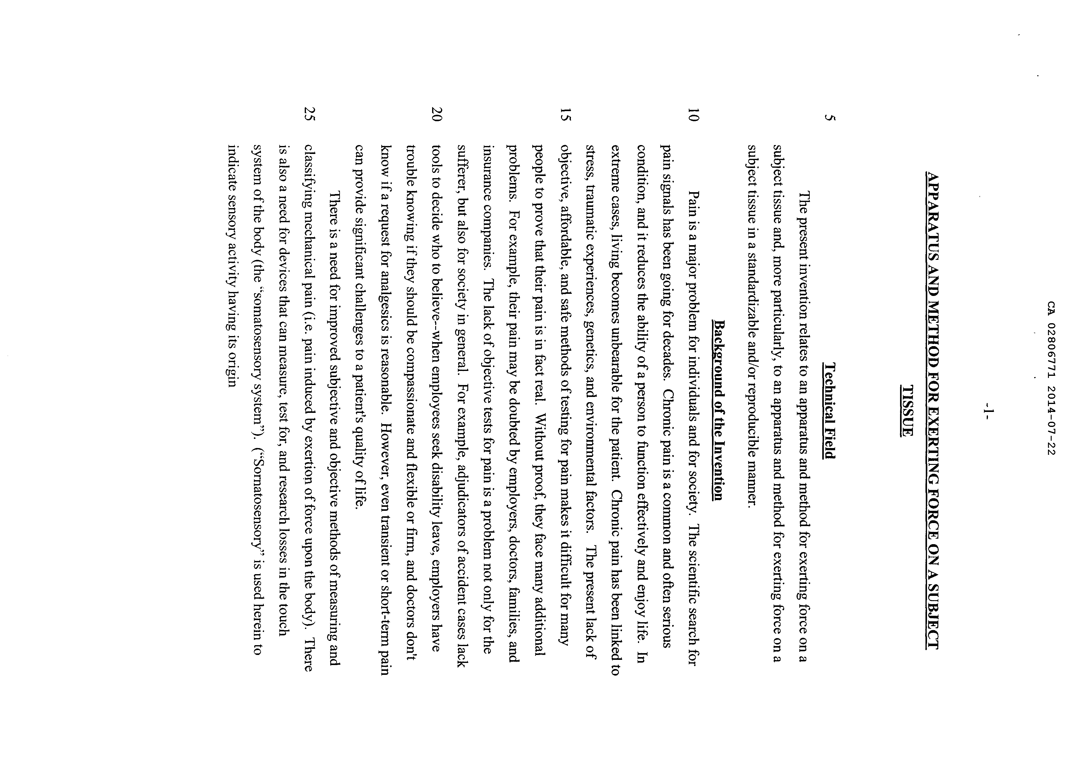 Canadian Patent Document 2806771. Description 20131202. Image 1 of 20