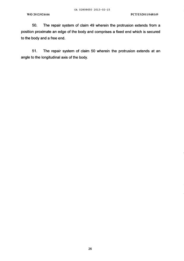 Document de brevet canadien 2808650. Revendications 20130215. Image 7 de 7