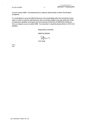 Canadian Patent Document 2810153. Amendment 20190121. Image 2 of 2