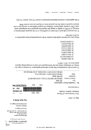 Canadian Patent Document 2811868. Prosecution-Amendment 20140522. Image 1 of 2