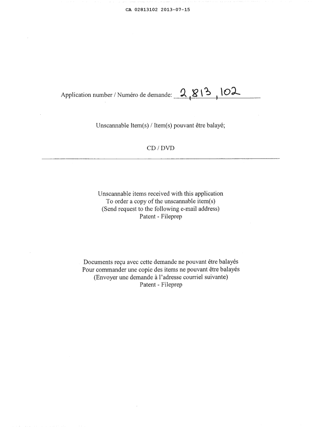 Document de brevet canadien 2813102. Poursuite-Amendment 20130715. Image 7 de 7