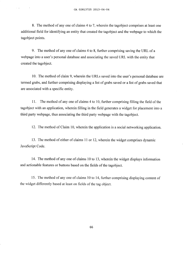 Document de brevet canadien 2813725. Revendications 20130405. Image 2 de 2