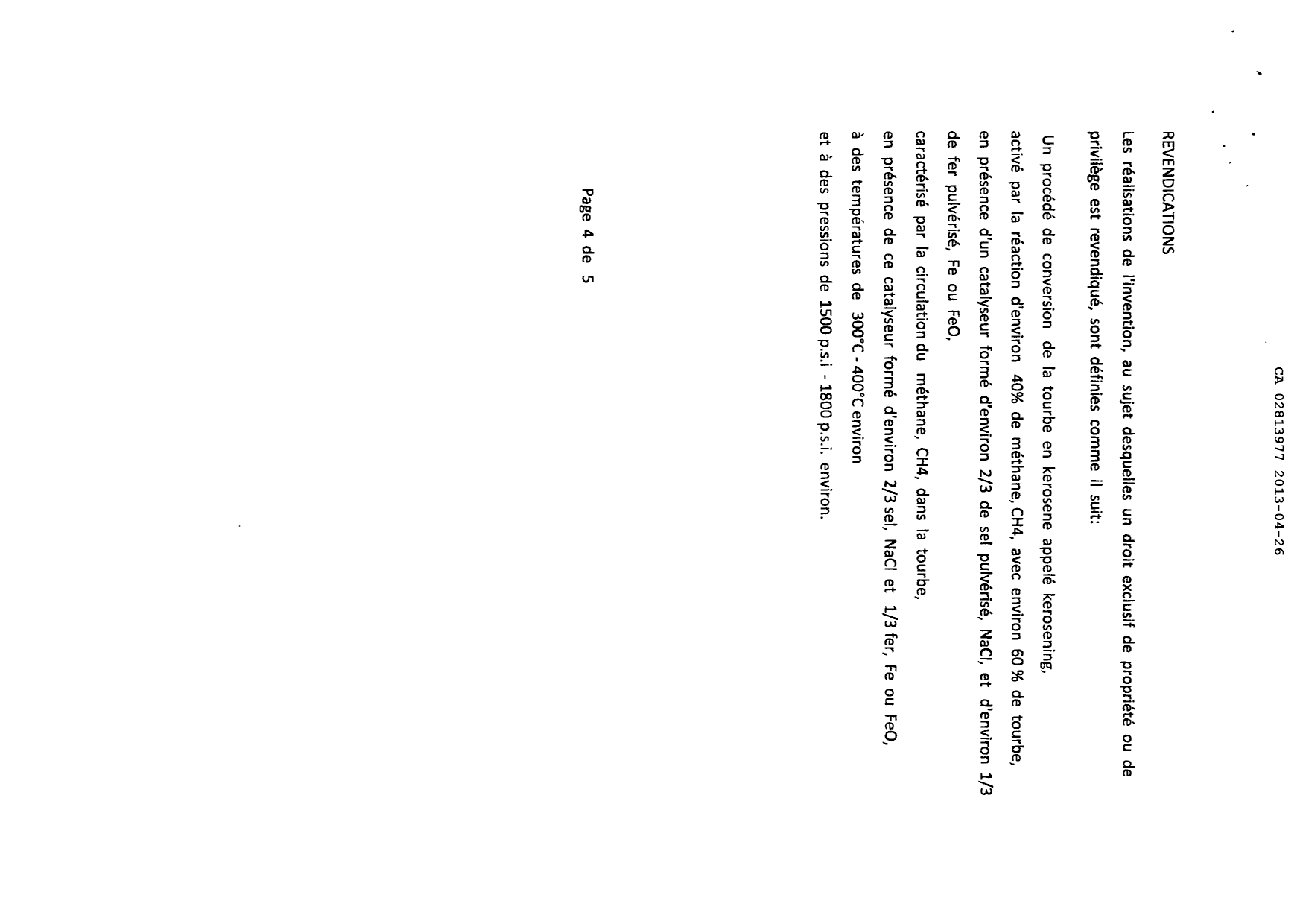 Document de brevet canadien 2813977. Revendications 20121226. Image 1 de 1