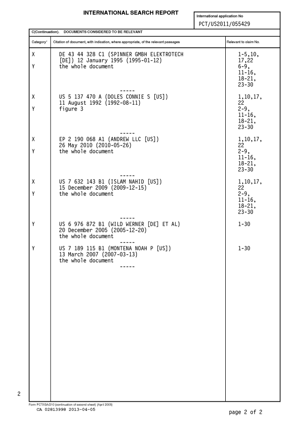 Document de brevet canadien 2813998. PCT 20130405. Image 2 de 11