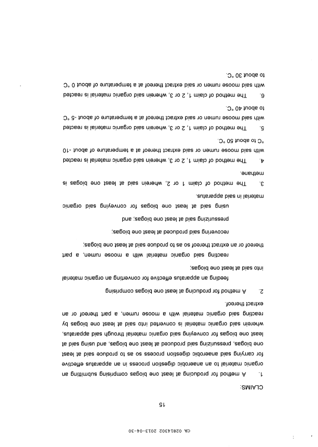 Document de brevet canadien 2814302. Revendications 20121201. Image 1 de 6