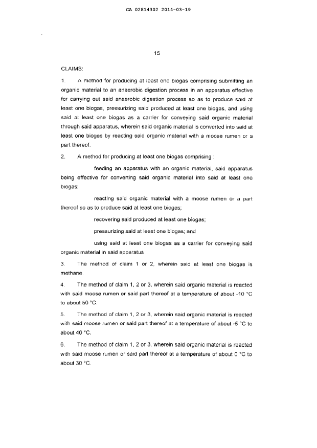 Document de brevet canadien 2814302. Revendications 20140319. Image 1 de 4