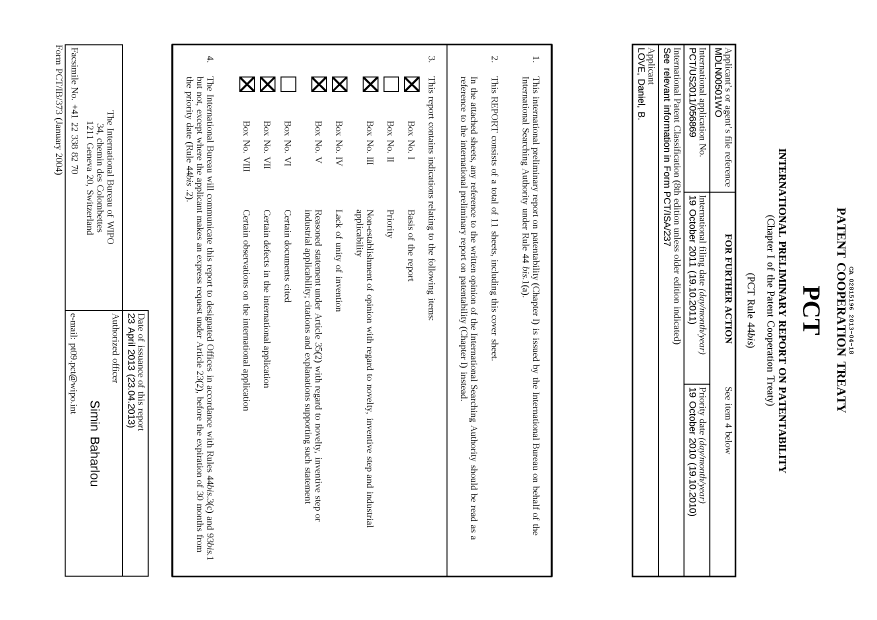 Document de brevet canadien 2815196. PCT 20130418. Image 1 de 15
