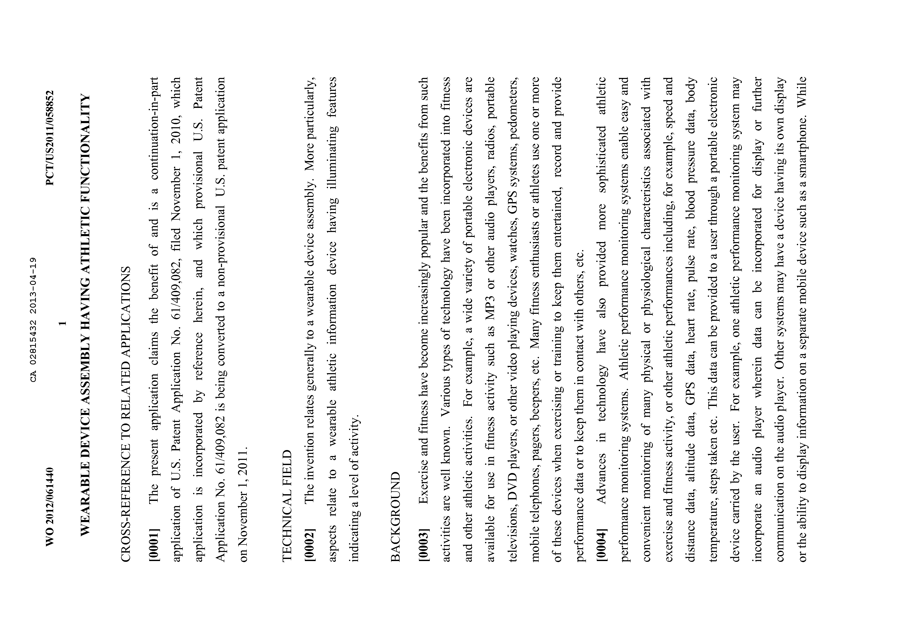 Canadian Patent Document 2815432. Description 20141230. Image 1 of 90