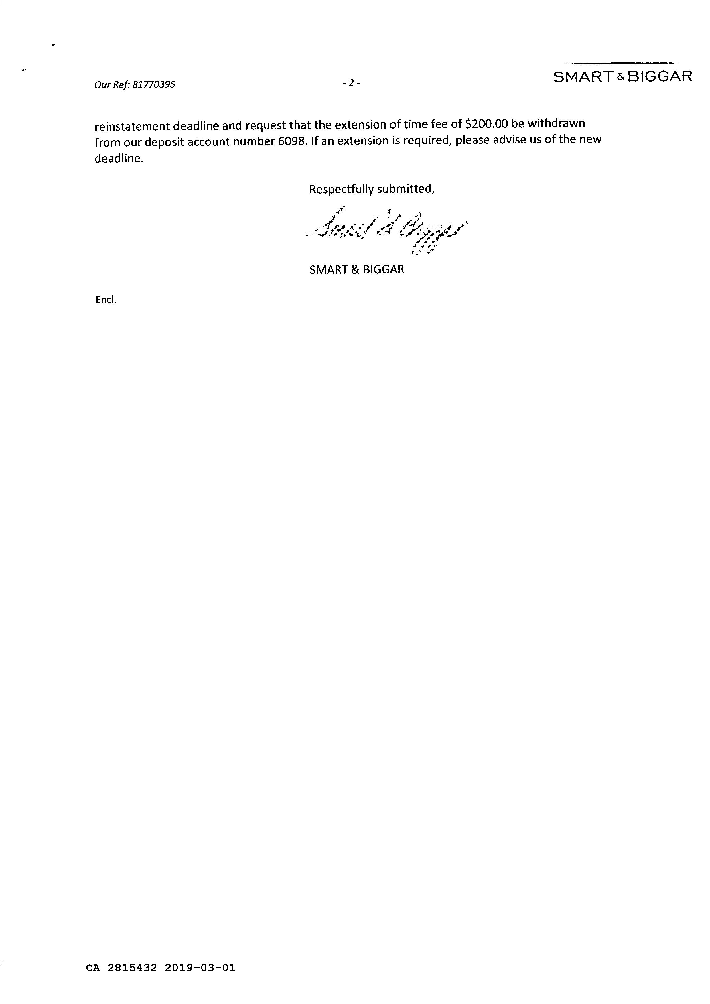 Canadian Patent Document 2815432. Correspondence 20181201. Image 2 of 2