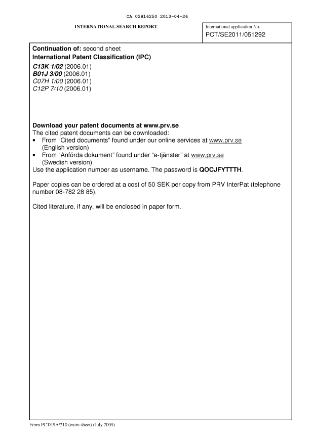 Canadian Patent Document 2816250. PCT 20130426. Image 12 of 13