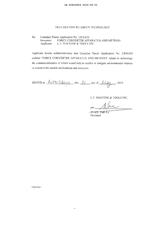Document de brevet canadien 2816624. Poursuite-Amendment 20150522. Image 3 de 88
