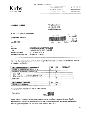 Document de brevet canadien 2820606. Cession 20130523. Image 1 de 4