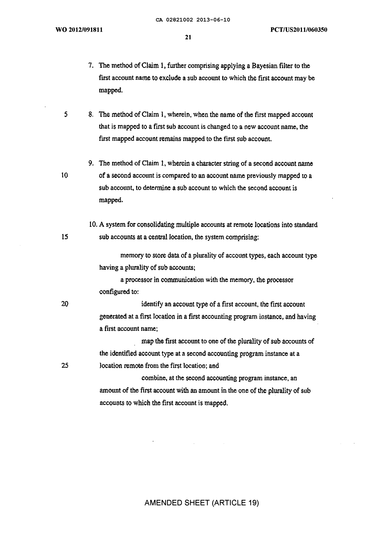 Document de brevet canadien 2821002. Revendications 20121210. Image 3 de 5
